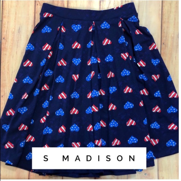 LuLaRoe Dresses & Skirts - LuLaRoe Red, White, and Blue Madison LuLaRoe Dresses & Skirts - LuLaRoe Red, White, and Blue Madison
